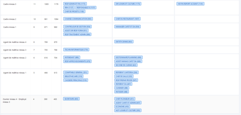 Classification Des Emplois CLASSIFICATIONCLASSIFICATION